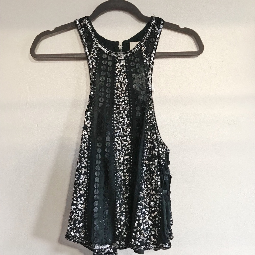 Pins & Needles Shimmer Sequin Top
